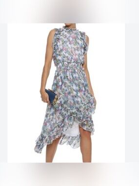 Walter Baker Size XS Marcella Tropical Floral Print Hi-low Dress